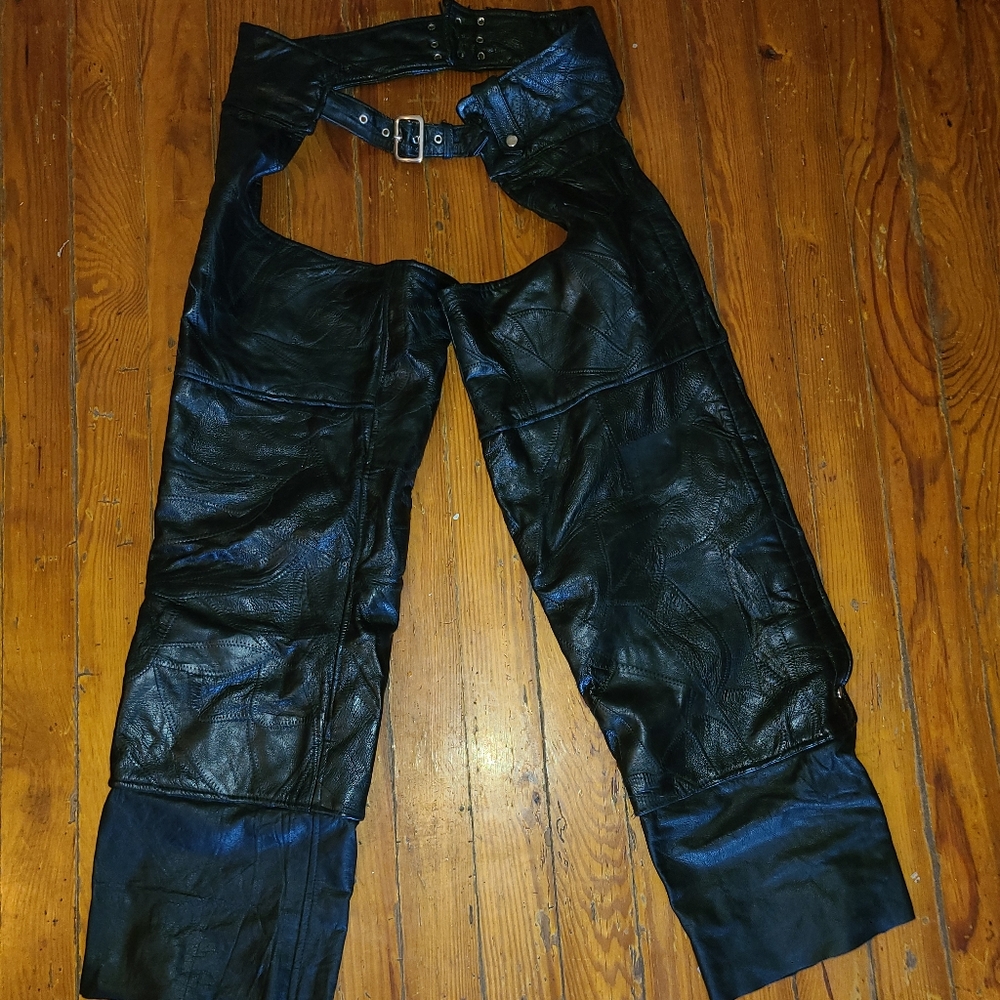 Men's leather chaps